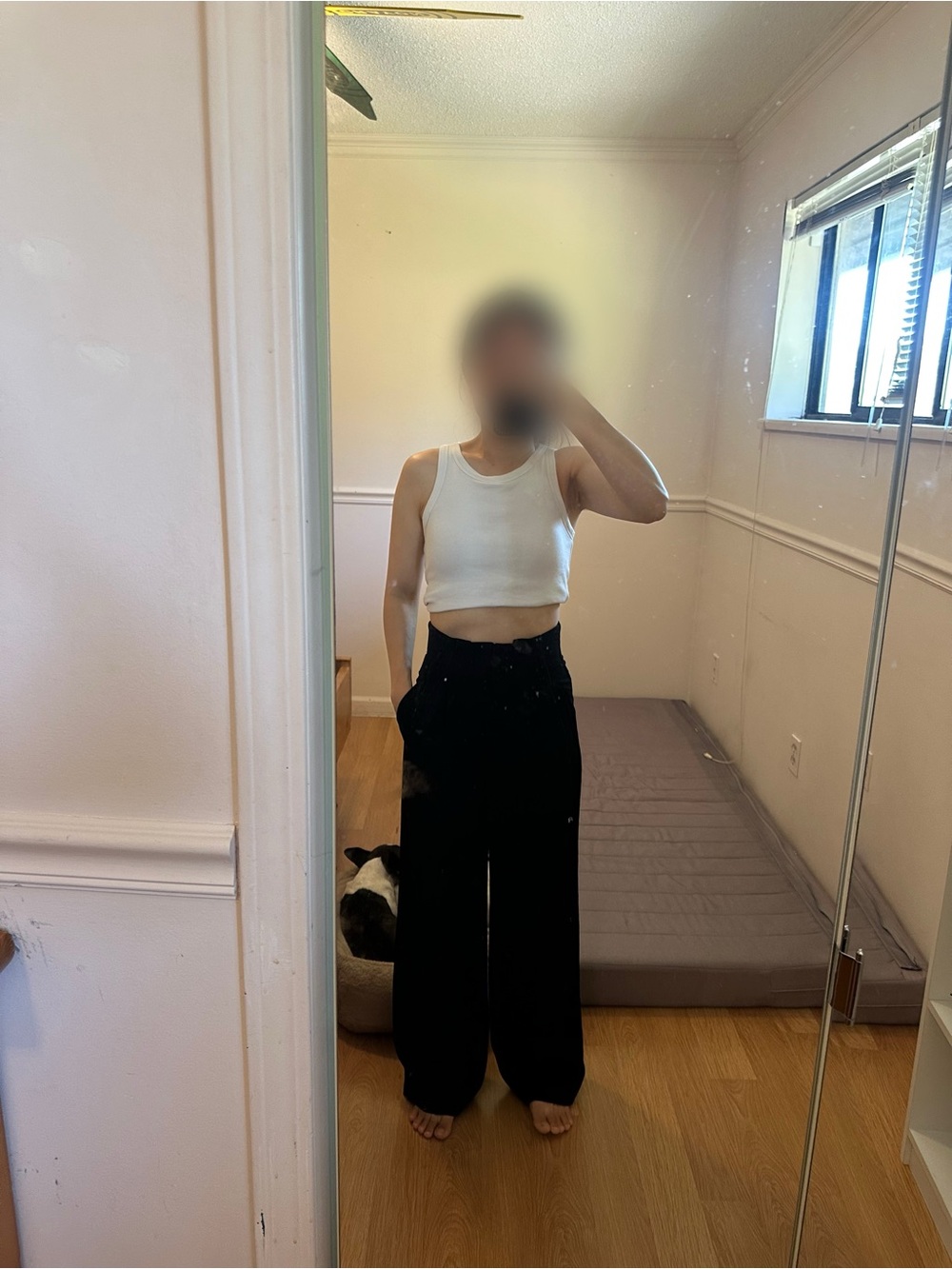 Wilfred Black Wide-Leg High-Rise Trousers